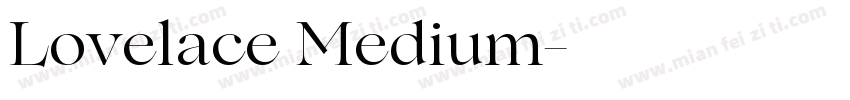 Lovelace Medium字体转换